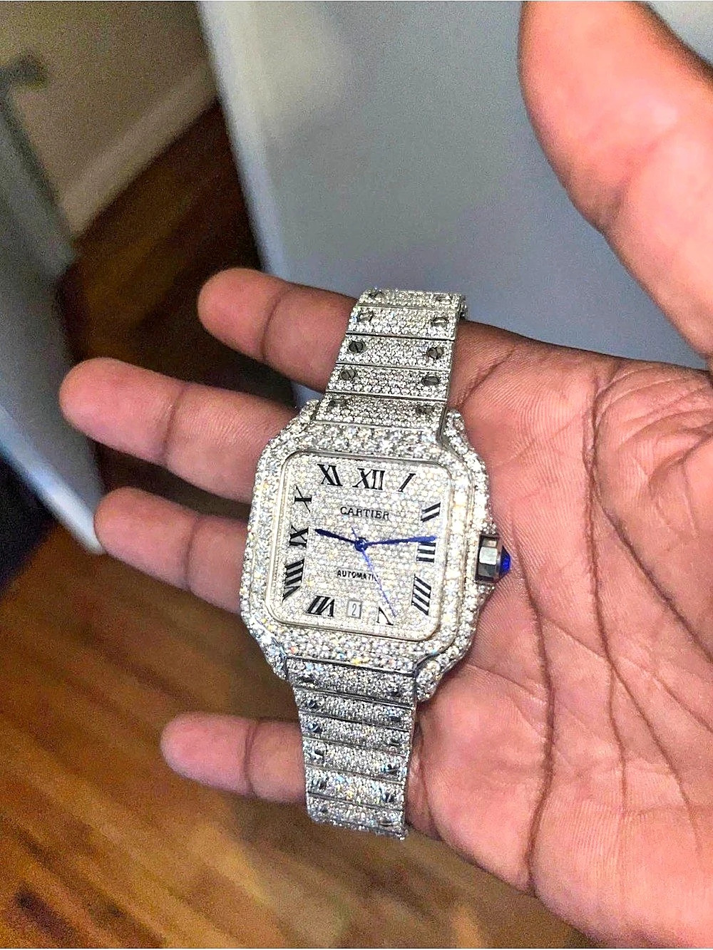 Cartier Santos de Cartier Watch Large Model Silver